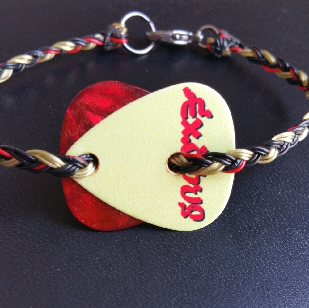Guitar pick bracelet gift concert